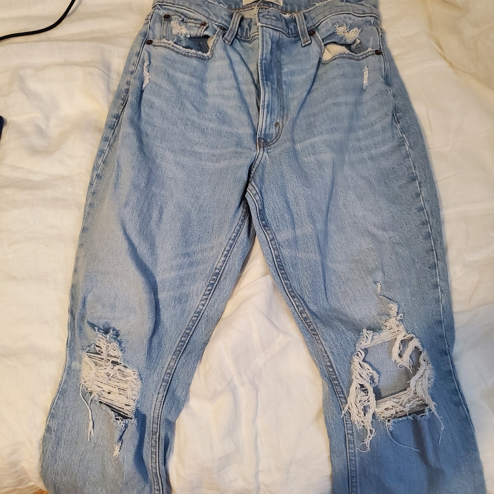 Abercrombie hight rise mom jeans
